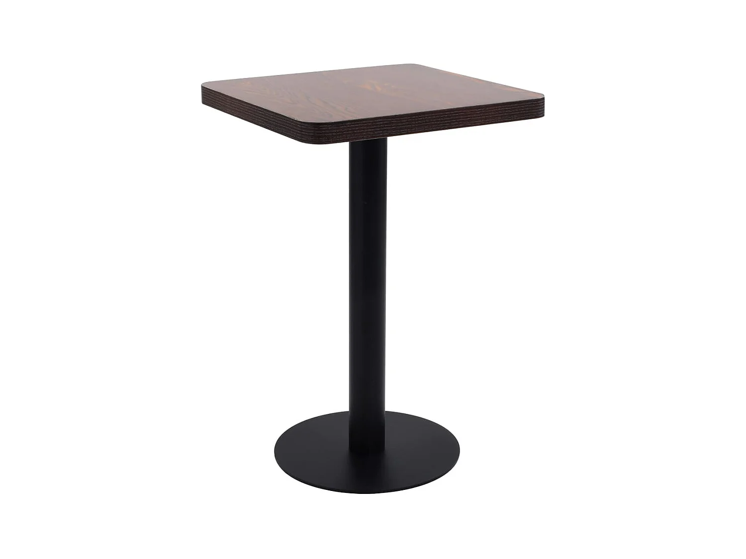 Table de bistro Marron foncé 50x50 cm MDF
