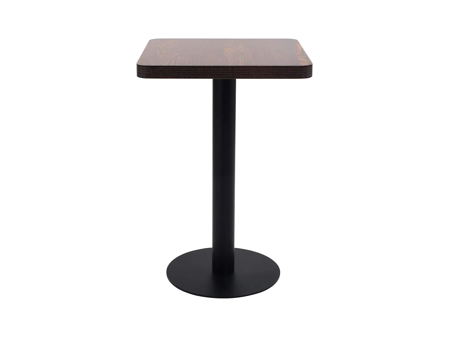 Table de bistro Marron foncé 50x50 cm MDF