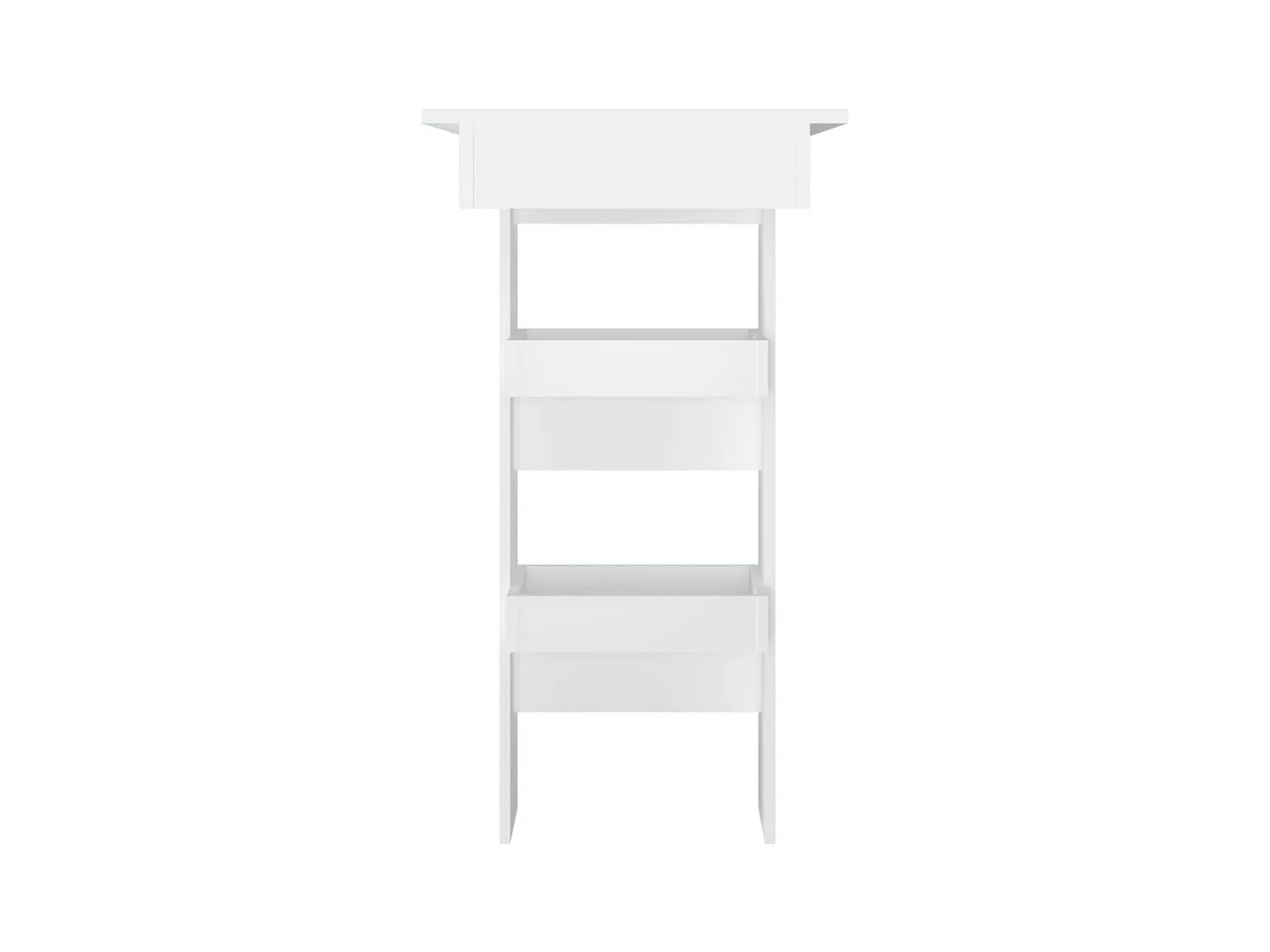 Table de bar murale Blanc 102x45x103,5 cm Bois d'ingénierie