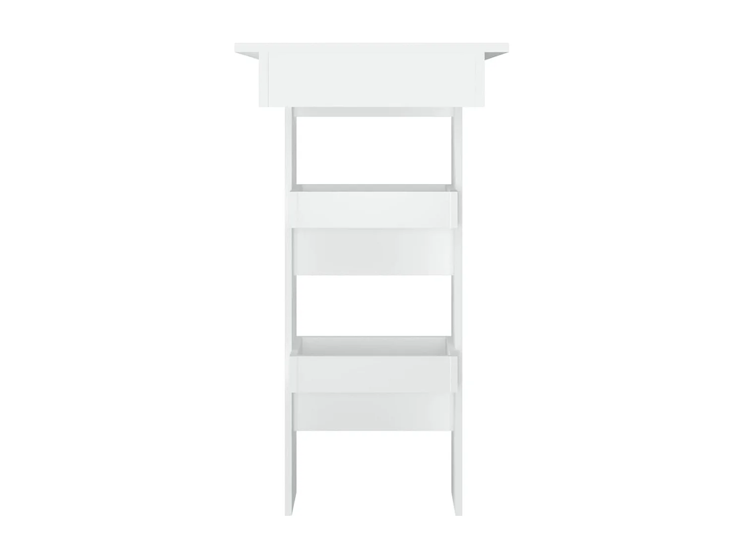 Wandgemonteerde bartafel Wit 102x45x103,5 cm Technisch hout