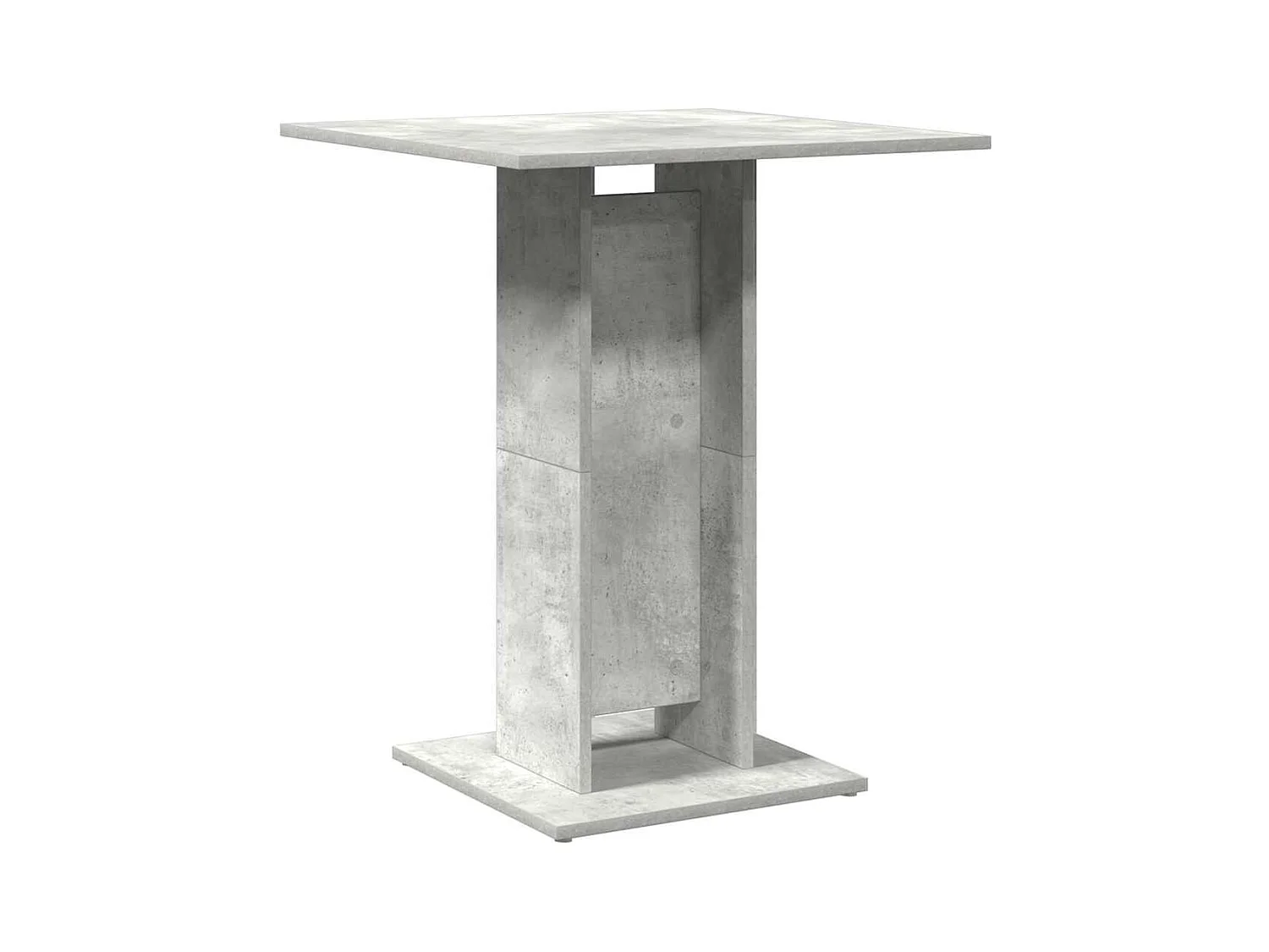 Table de bistro Gris béton 60x60x75 cm Bois d'ingénierie