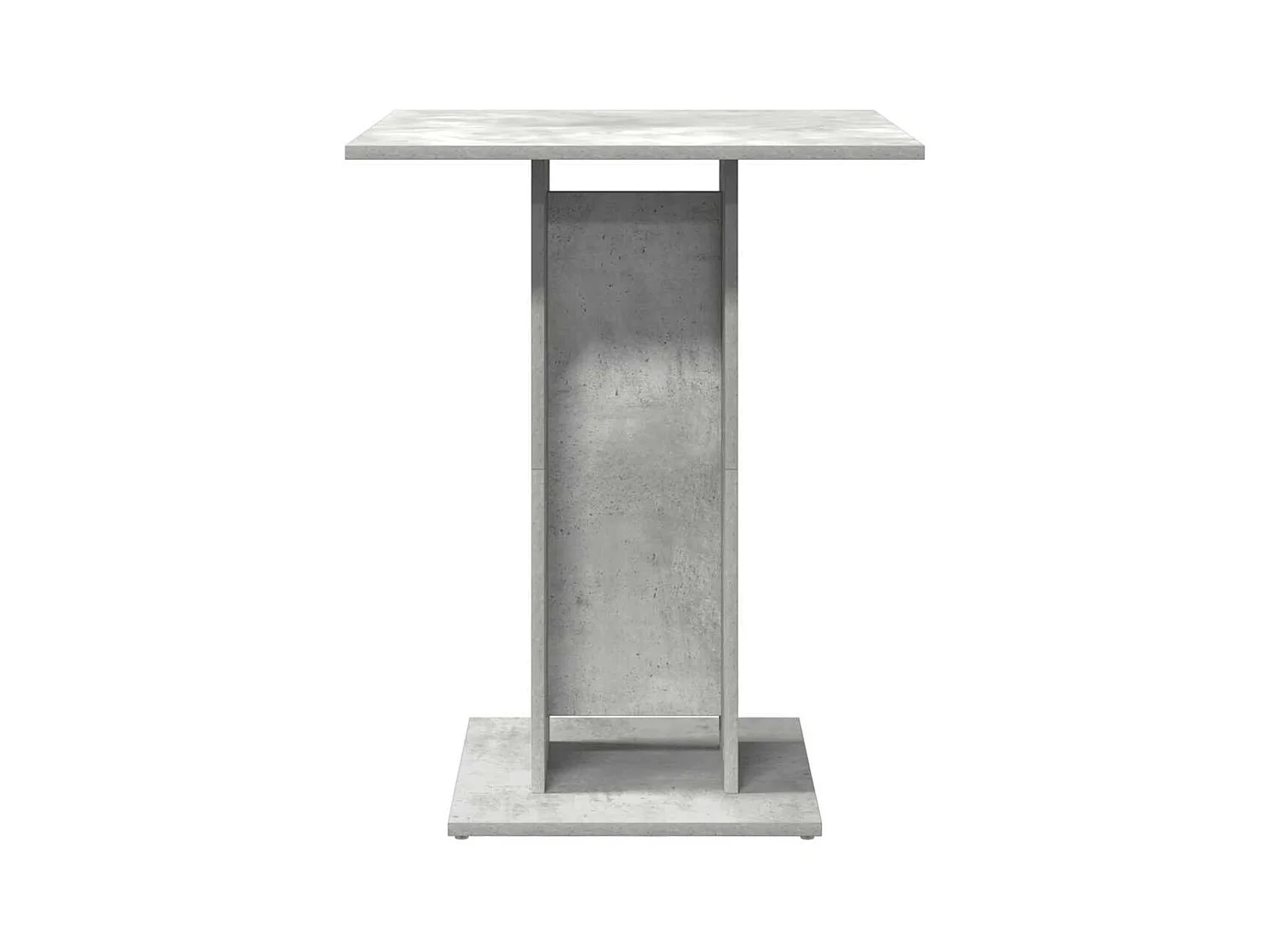 Table de bistro Gris béton 60x60x75 cm Bois d'ingénierie