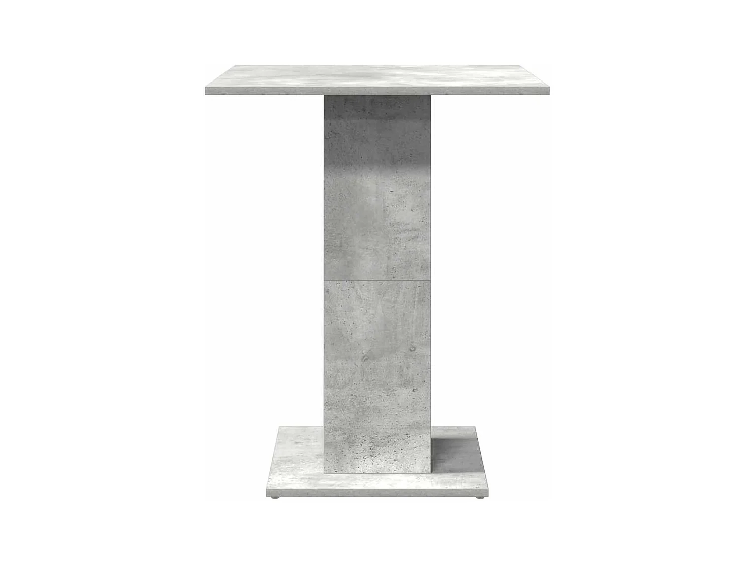 Table de bistro Gris béton 60x60x75 cm Bois d'ingénierie