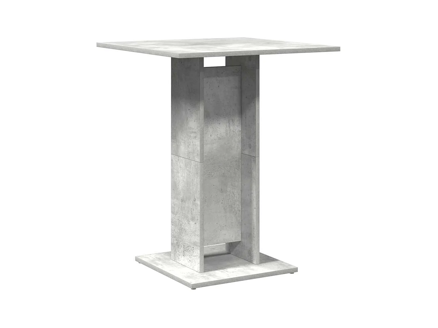 Table de bistro Gris béton 60x60x75 cm Bois d'ingénierie