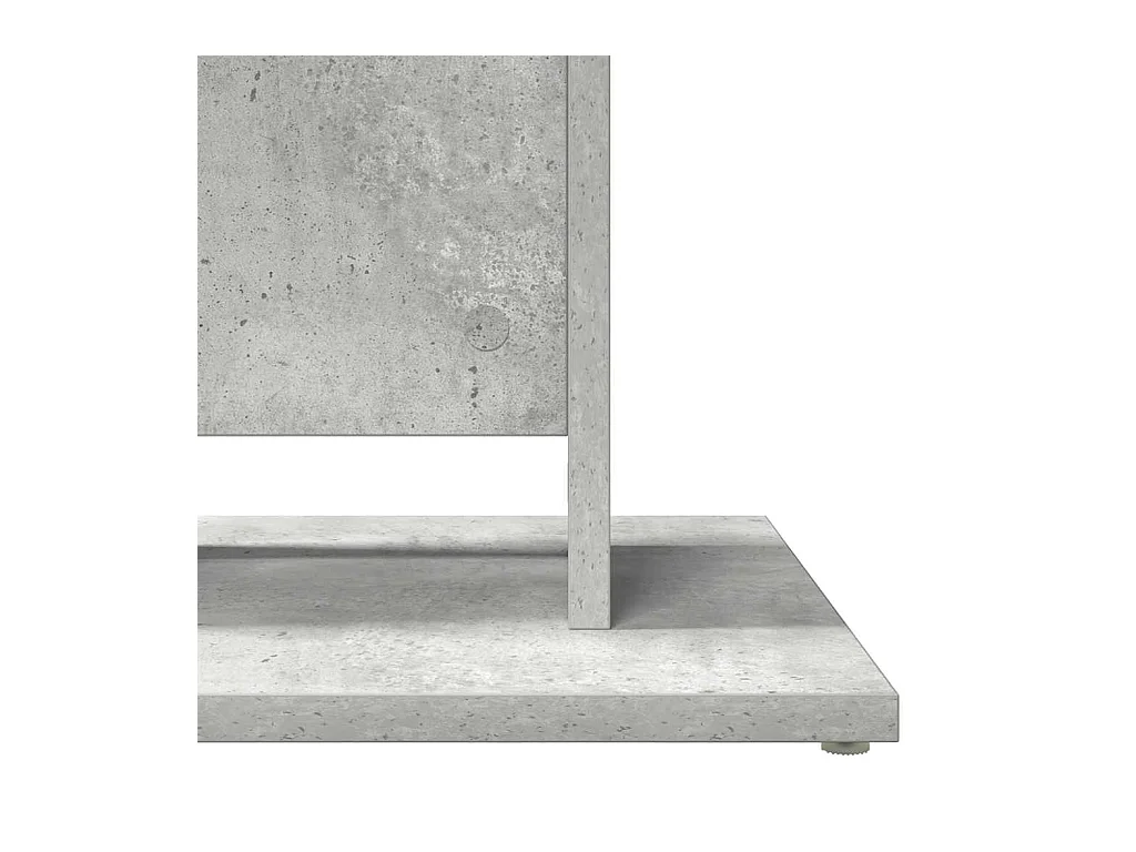 Table de bistro Gris béton 60x60x75 cm Bois d'ingénierie