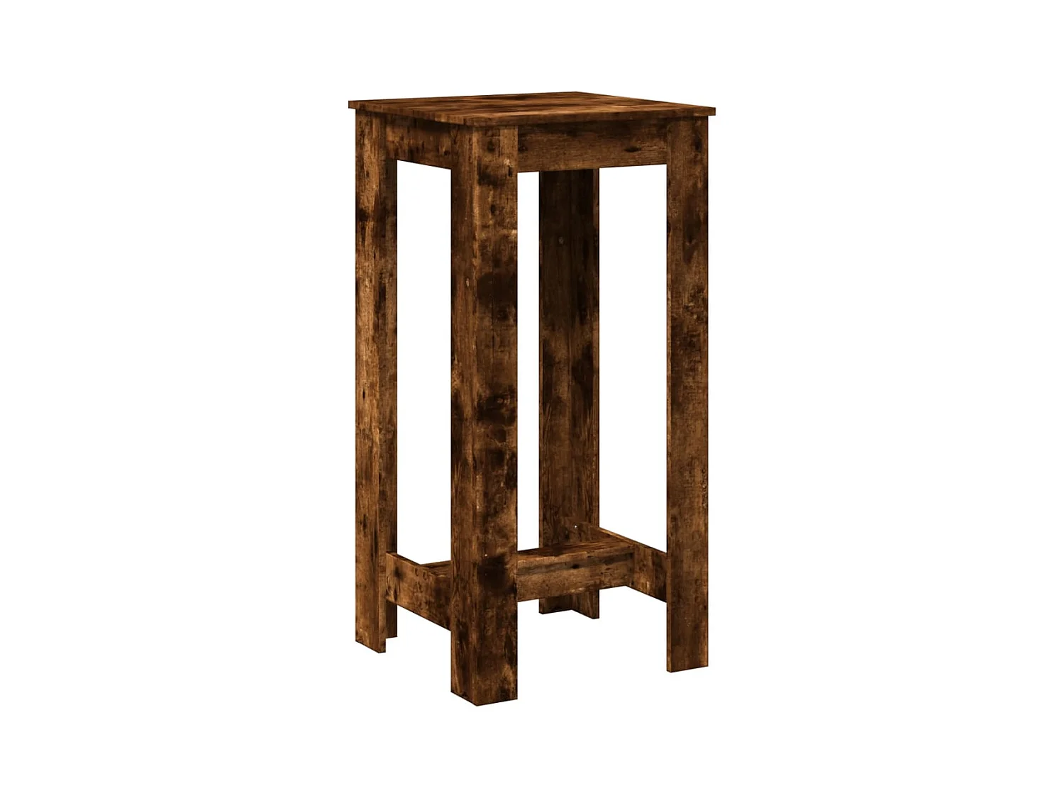 Table de bar chêne fumé 51x50x103,5 cm bois d'ingénierie
