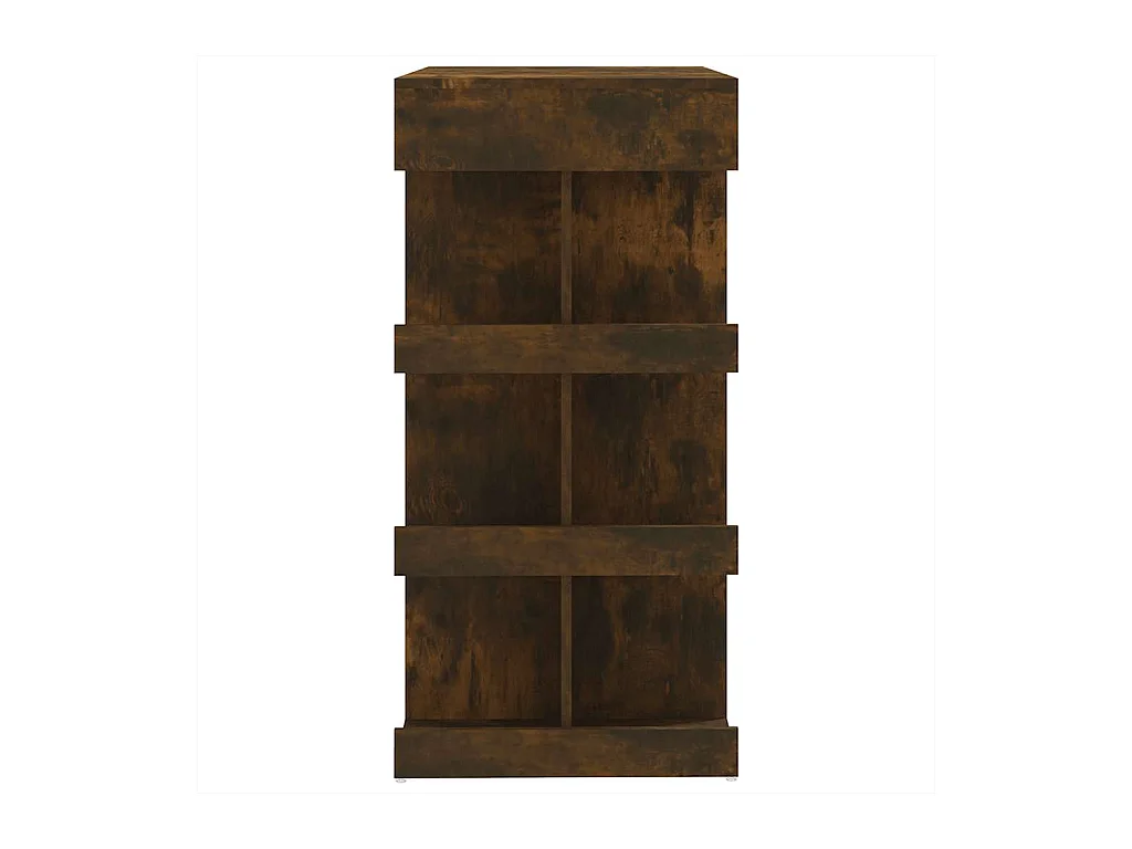 Table de bar et étagère de rangement chêne fumé bois ingénierie