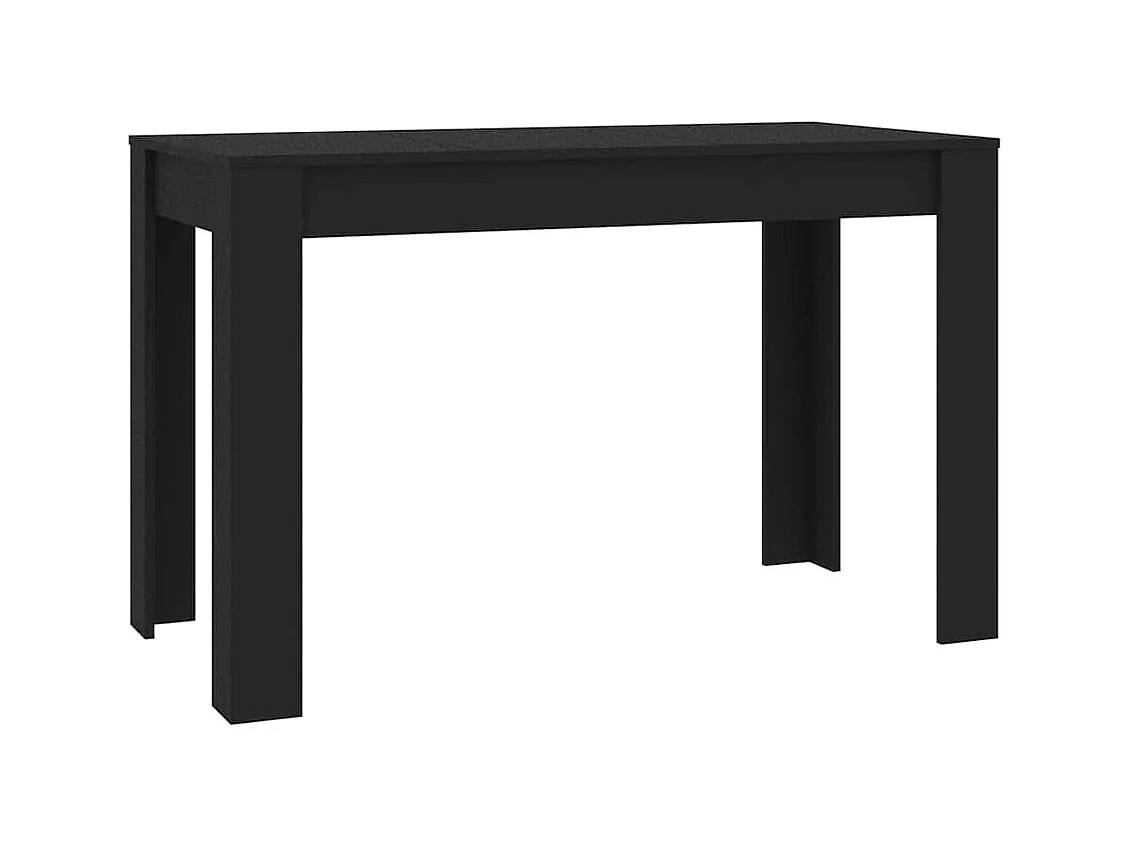 Table de salle à manger Noir 120 x 60 x 76 cm Bois d'ingénierie