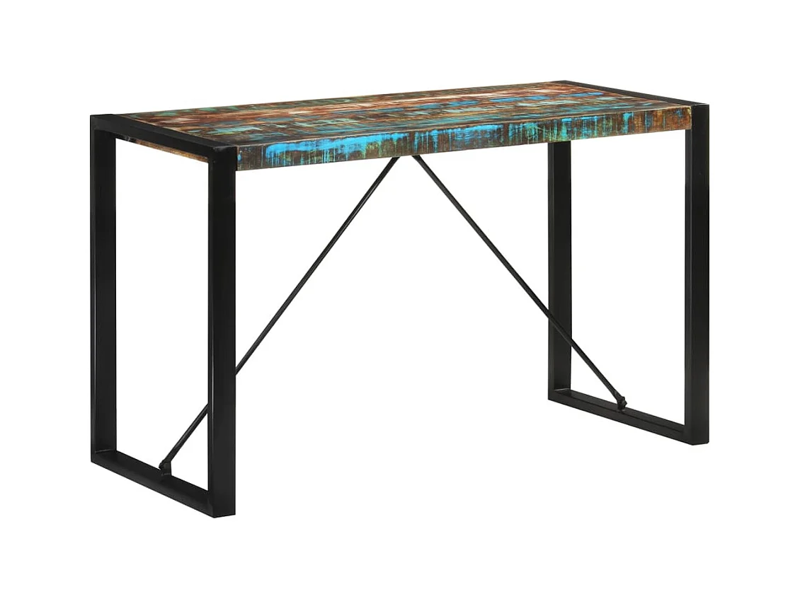 Table à manger 120x55x76 cm bois massif de récupération