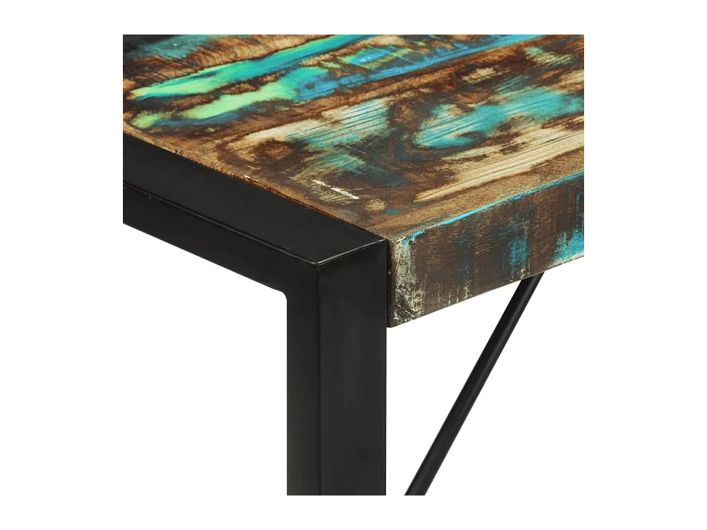 Table à manger 120x55x76 cm bois massif de récupération