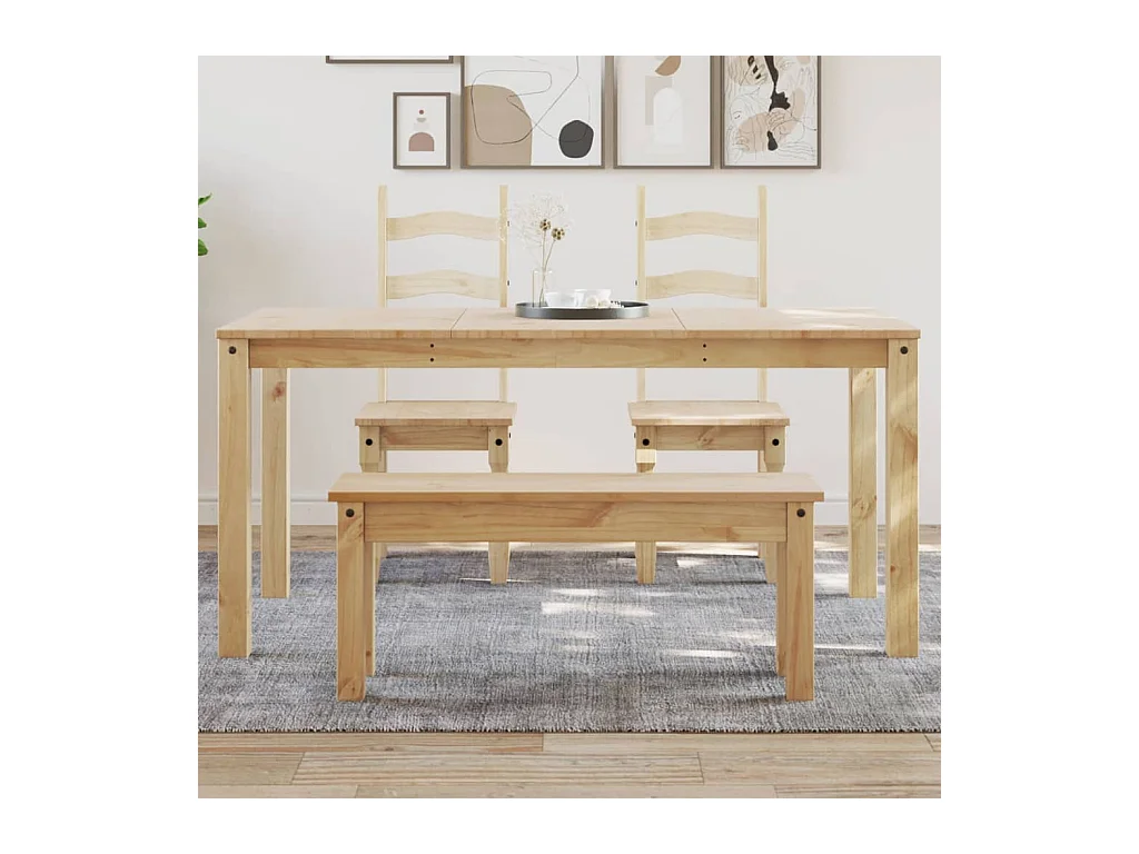 Table à manger Panama 160x80x75 cm bois massif de pin