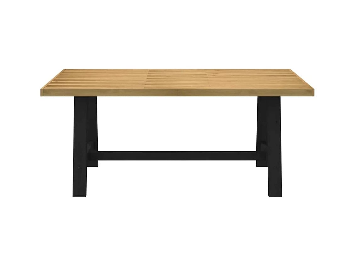 Table à manger NOAIN pieds en forme de A 180x90x75cm massif pin