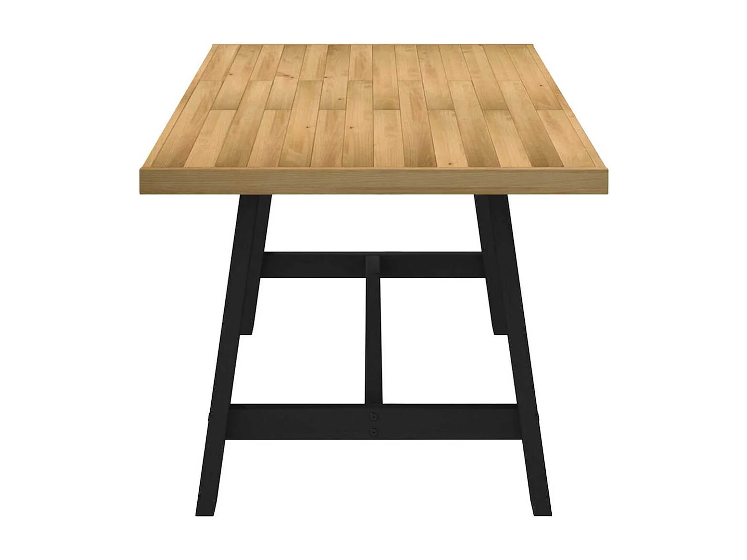 Table à manger NOAIN pieds en forme de A 180x90x75cm massif pin