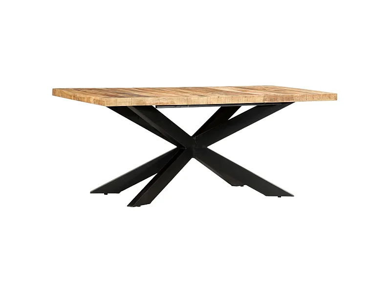 Table à dîner 180x90x76 cm Bois de manguier brut solide
