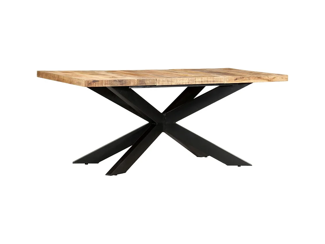 Table à dîner 180x90x76 cm Bois de manguier brut solide
