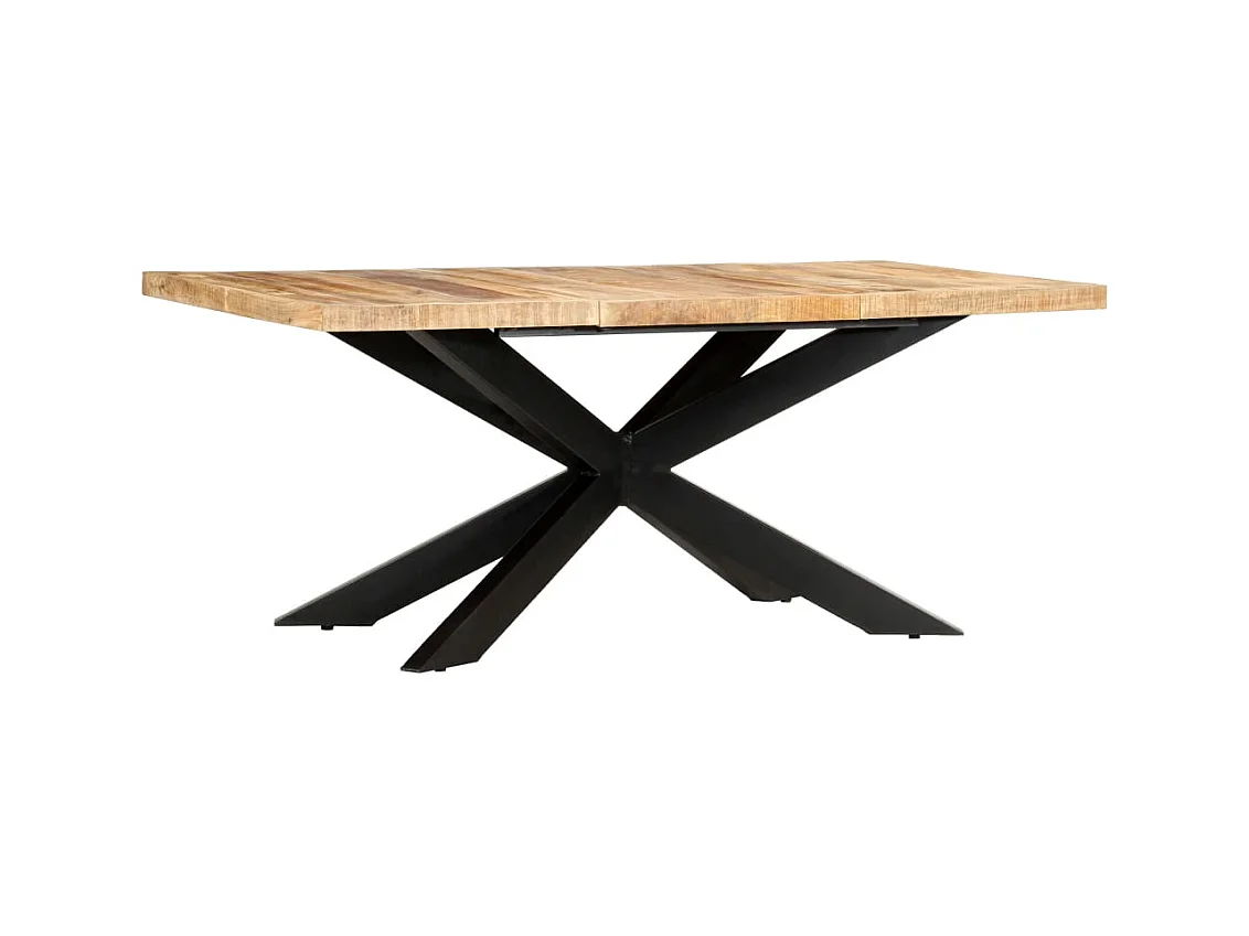 Table à dîner 180x90x76 cm Bois de manguier brut solide