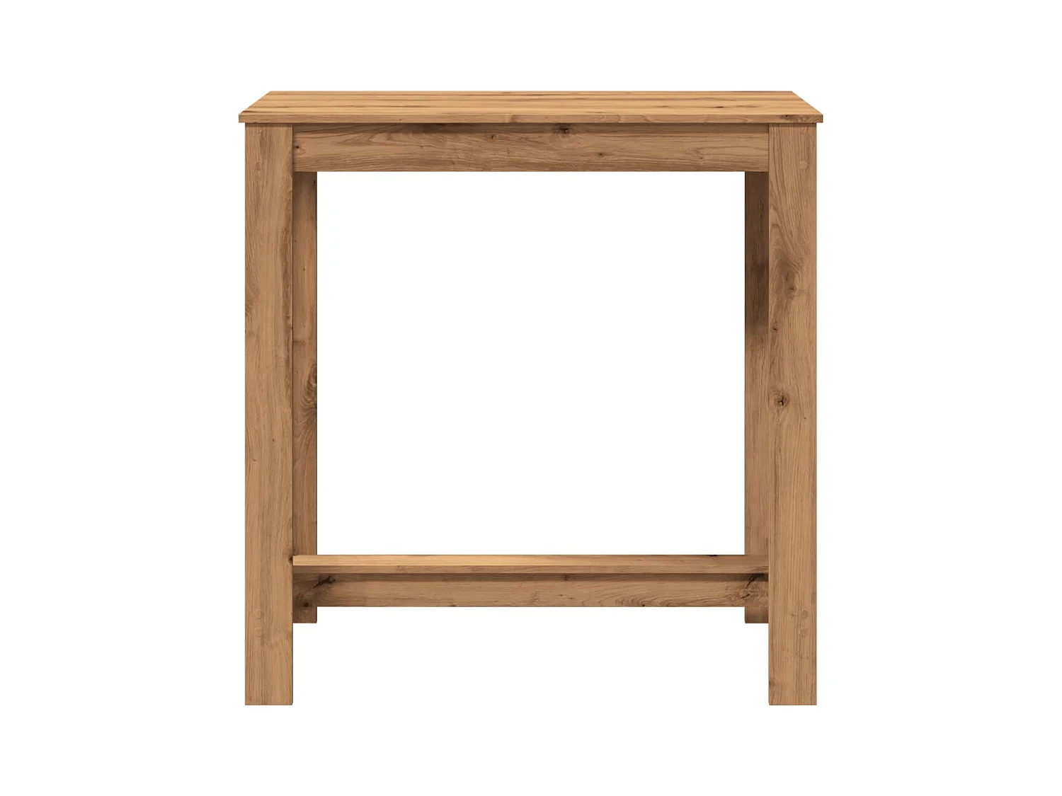 Table de bar chêne artisanal 102x50x103,5 cm bois d'ingénierie