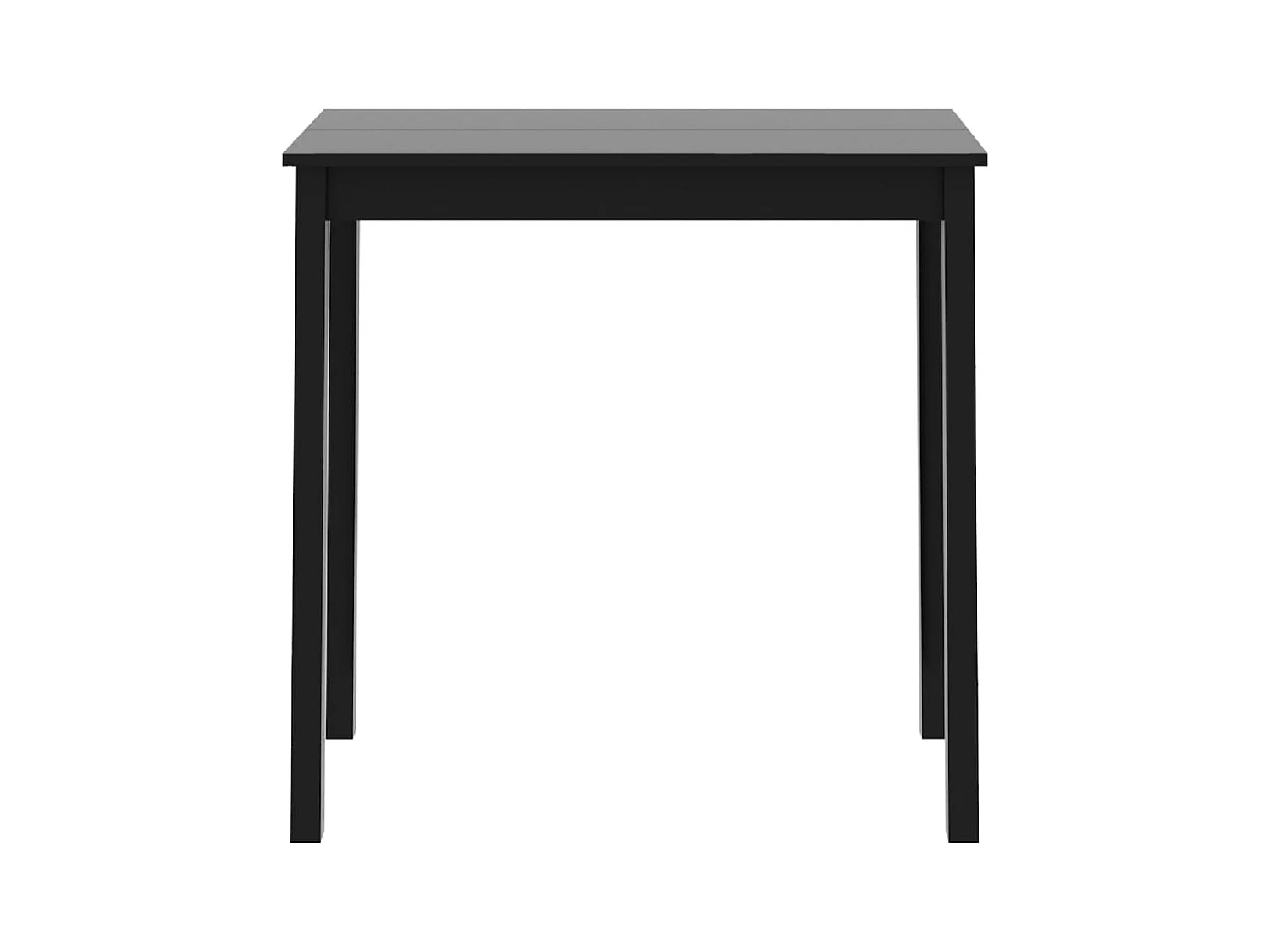 Table de bar MDF noir 115x55x107 cm