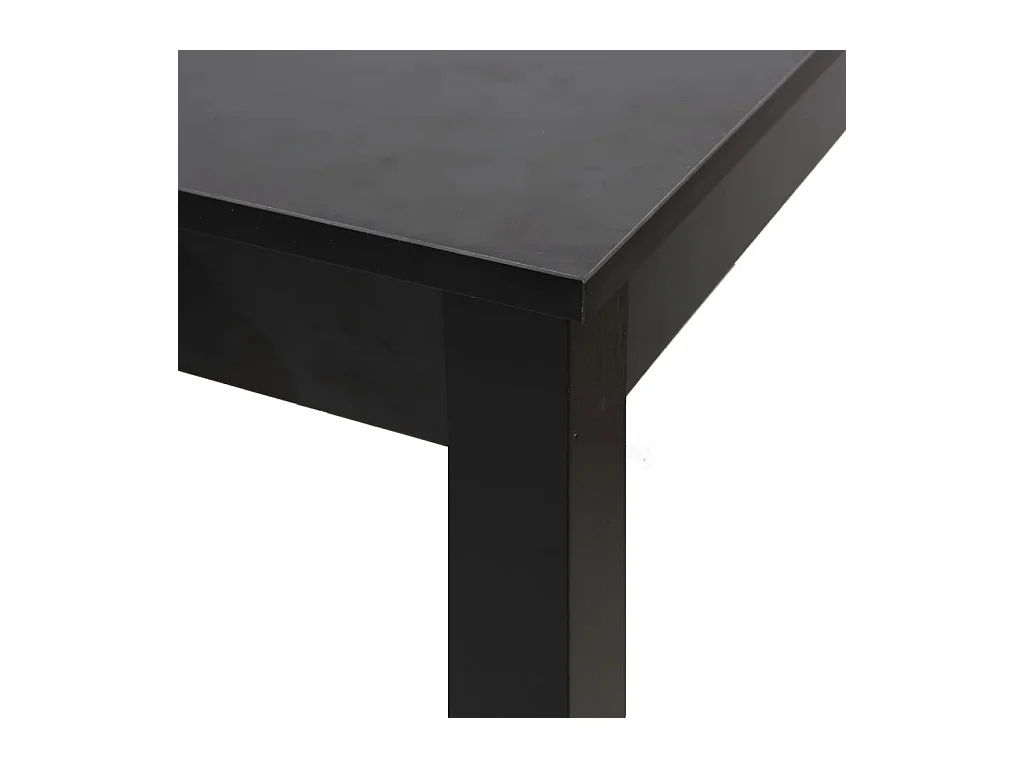 Table de bar MDF noir 115x55x107 cm