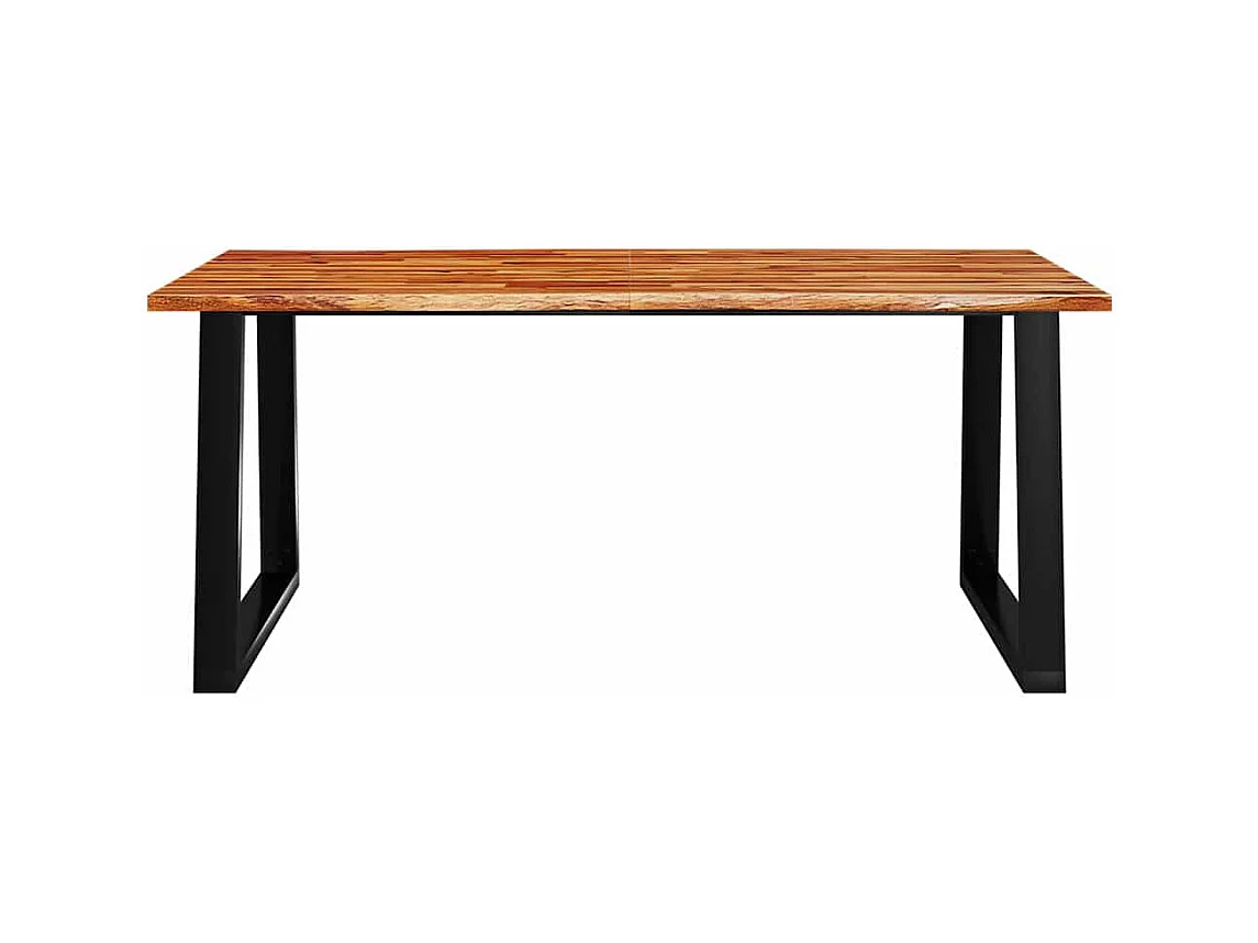 Table à manger 180x90x75 cm bois d'acacia solide à bord vif