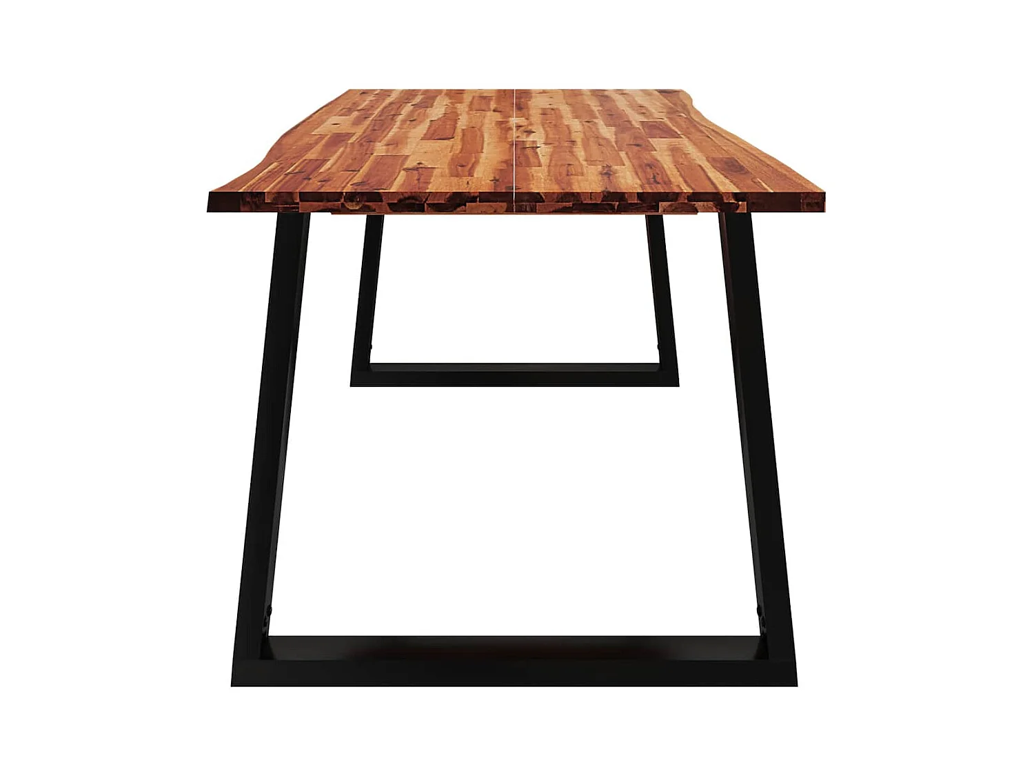 Table à manger 180x90x75 cm bois d'acacia solide à bord vif