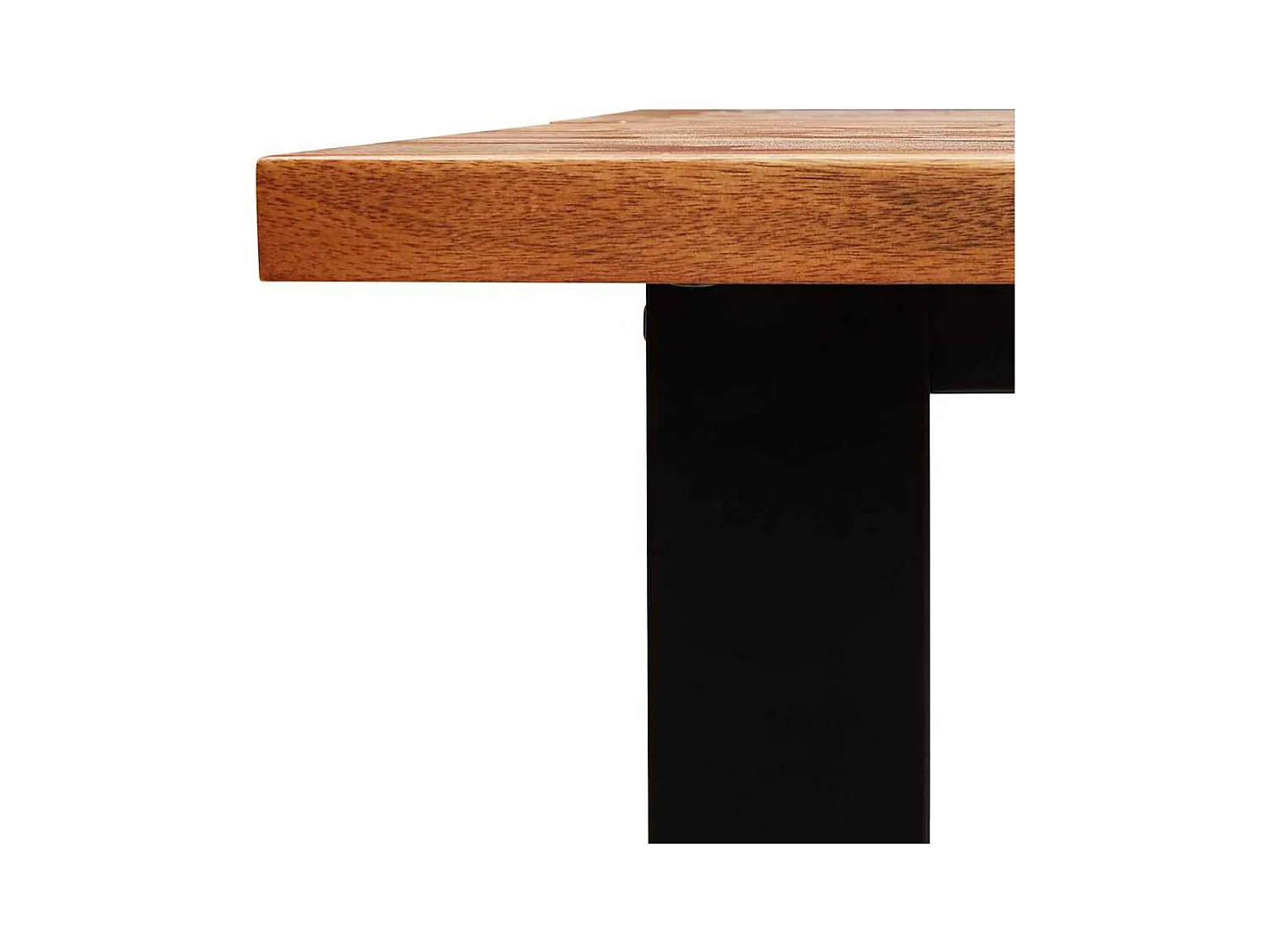 Table à manger 180x90x75 cm bois d'acacia solide à bord vif