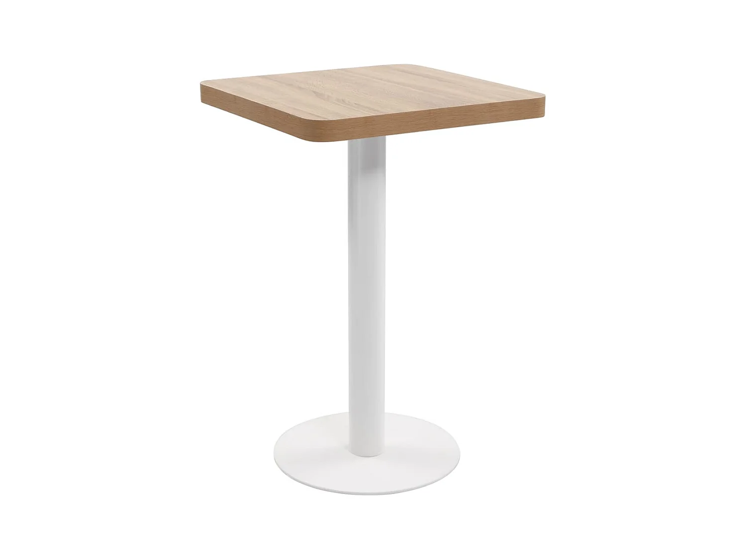 Table de bistro Marron clair 50x50 cm MDF