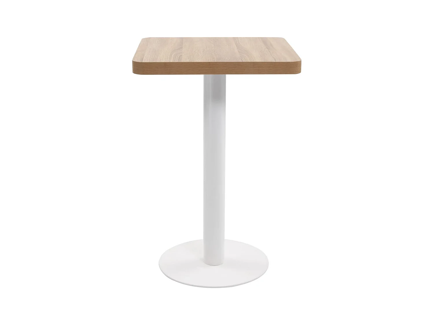 Table de bistro Marron clair 50x50 cm MDF