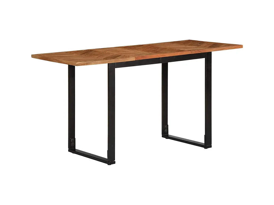 Table à manger 140x70x75 cm bois massif d'acacia