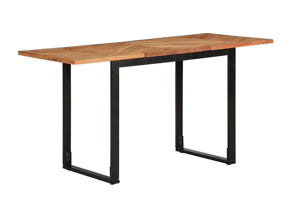 Table à manger 140x70x75 cm bois massif d'acacia