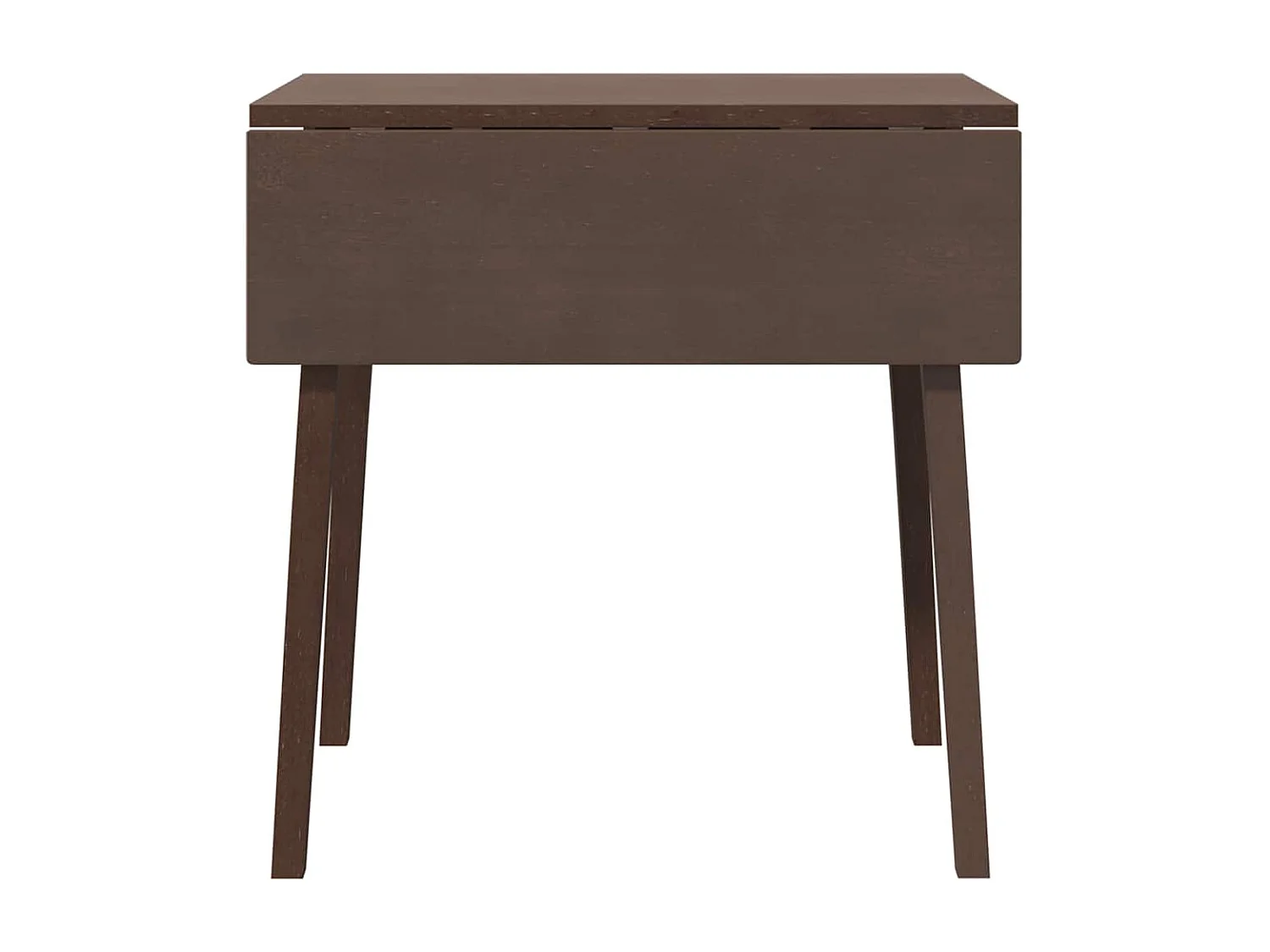 Mesa de comedor de madera maciza marrón y caucho