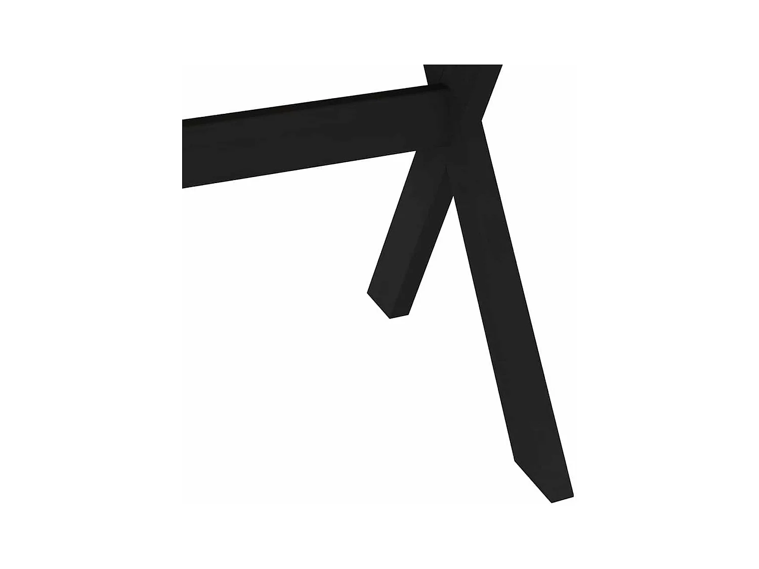 Table à manger NOAIN pieds en forme de X 160x90x75cm massif pin