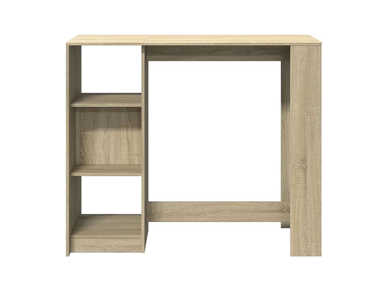 Table de bar avec étagère chêne sonoma bois d'ingénierie