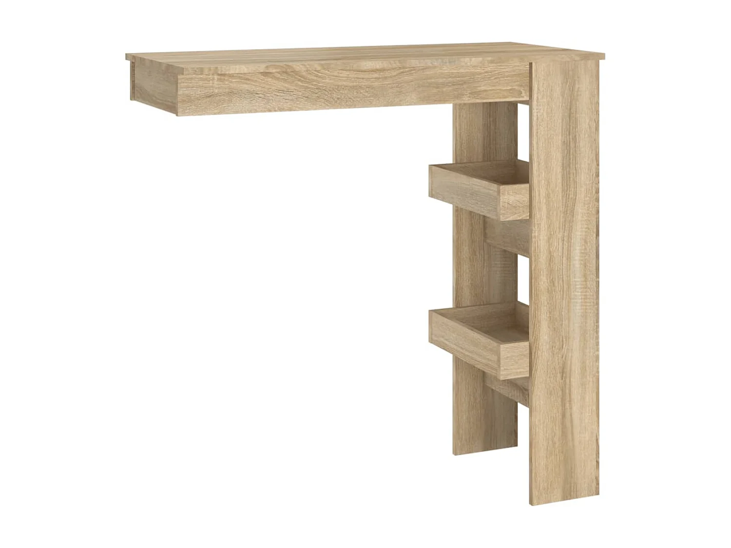 Table bar murale Chêne Sonoma 102x45x103,5 cm Bois d'ingénierie