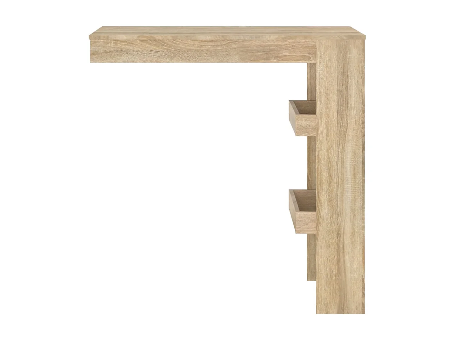 Table bar murale Chêne Sonoma 102x45x103,5 cm Bois d'ingénierie