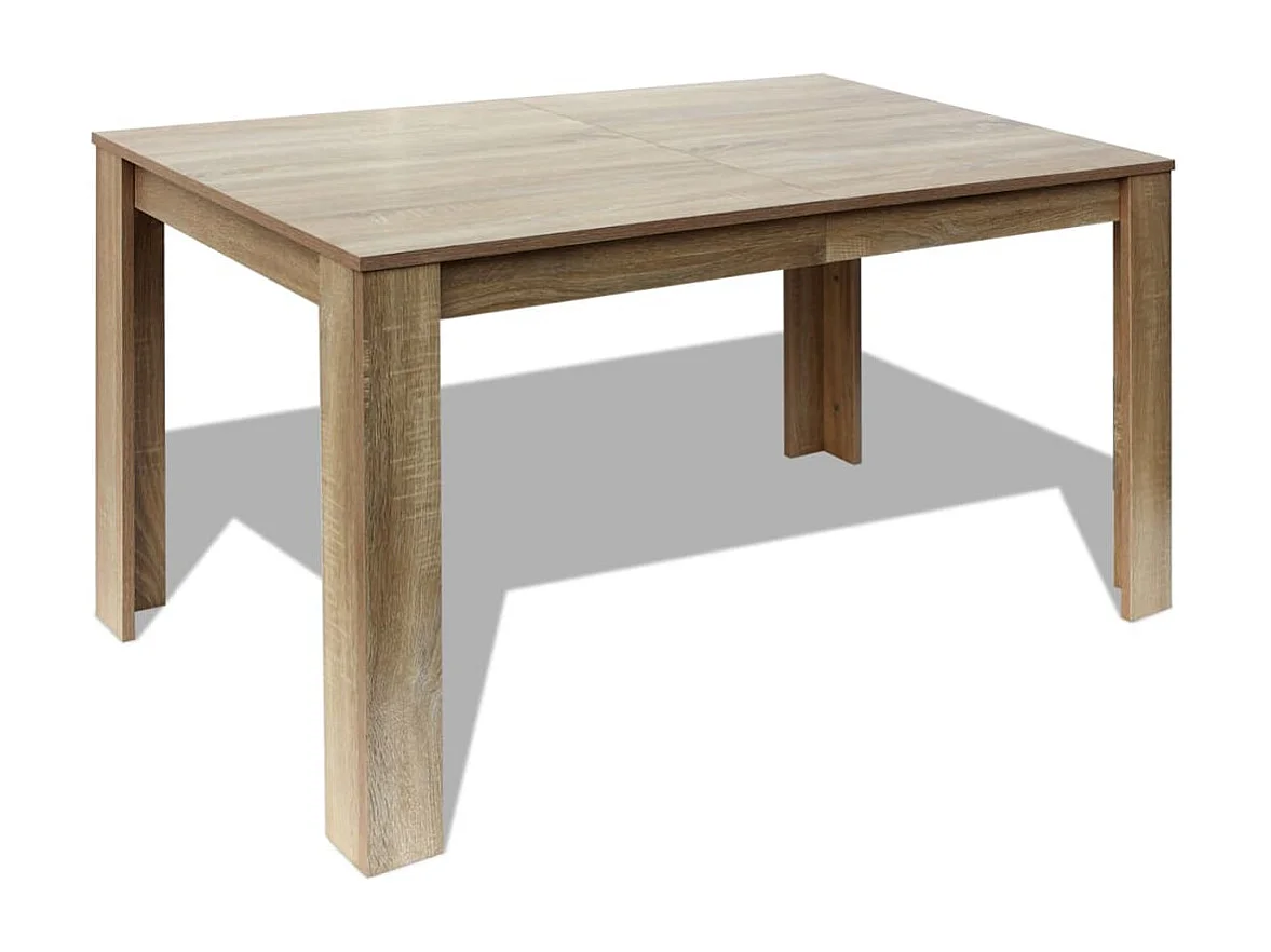 Mesa de comedor 140x80x75 cm roble