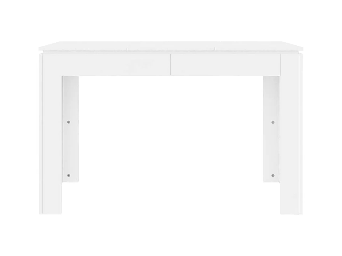 Table de salle à manger Blanc 120x60x76 cm Bois d'ingénierie