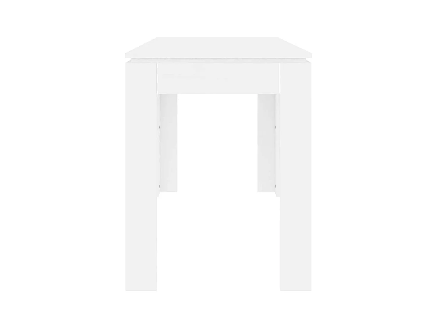 Table de salle à manger Blanc 120x60x76 cm Bois d'ingénierie