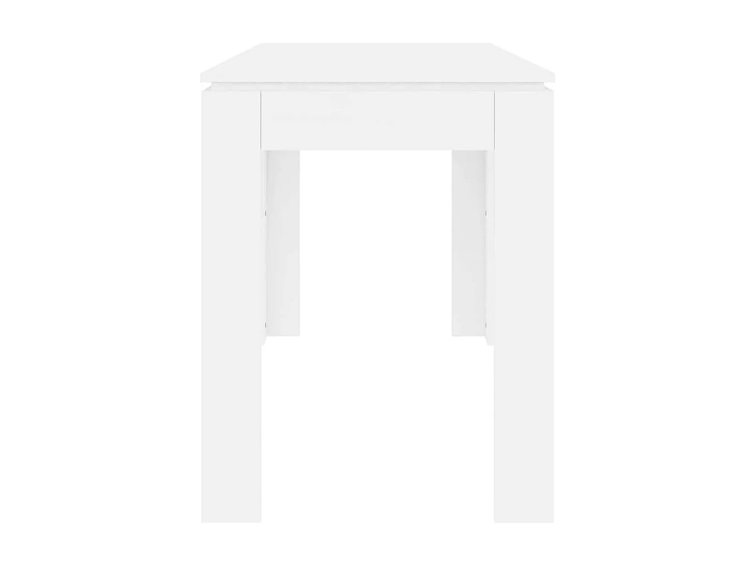 Mesa de comedor Blanca 120x60x76 cm Madera de ingeniería