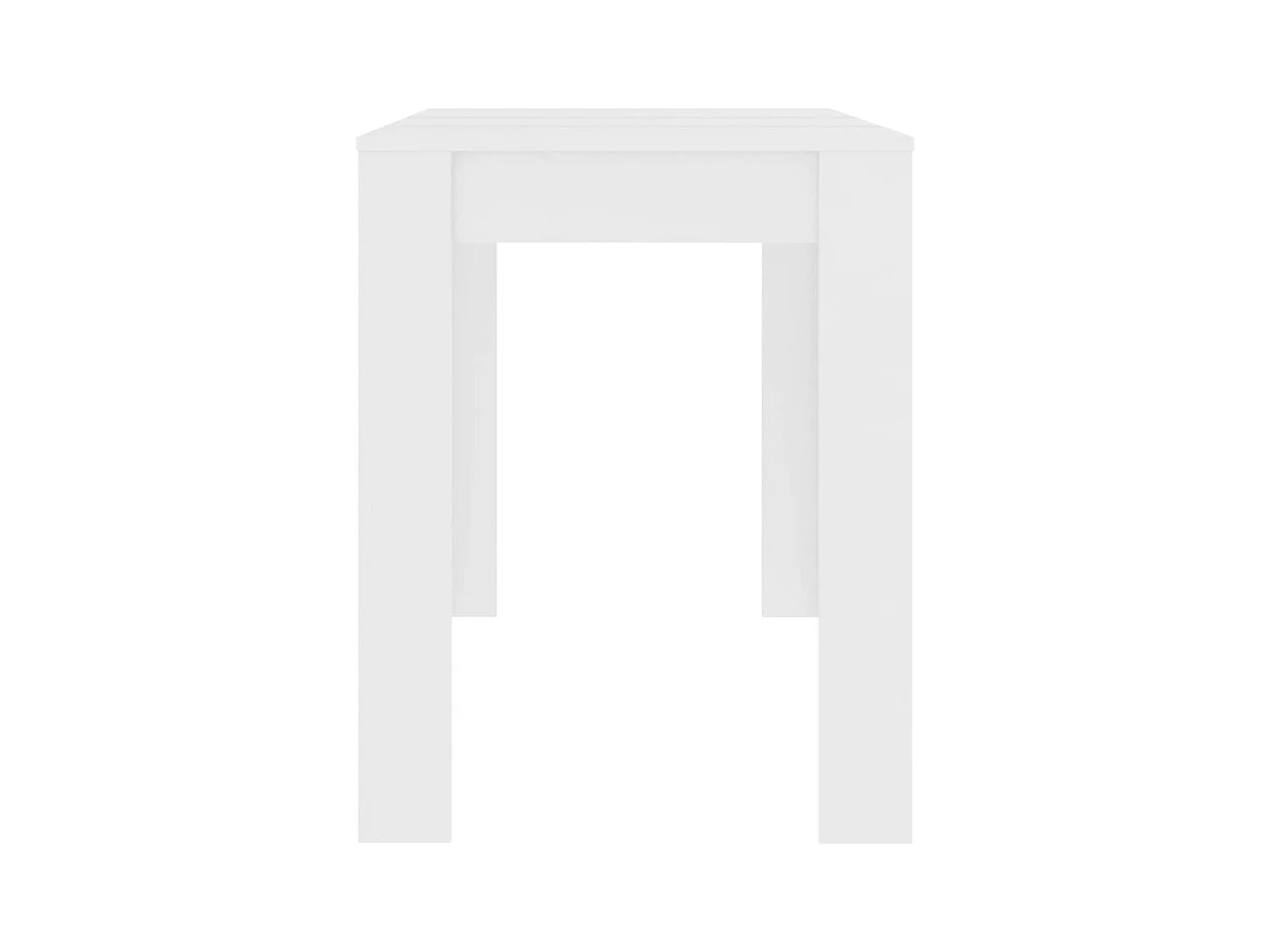 Table à manger Blanc 120x60x76 cm Bois d'ingénierie