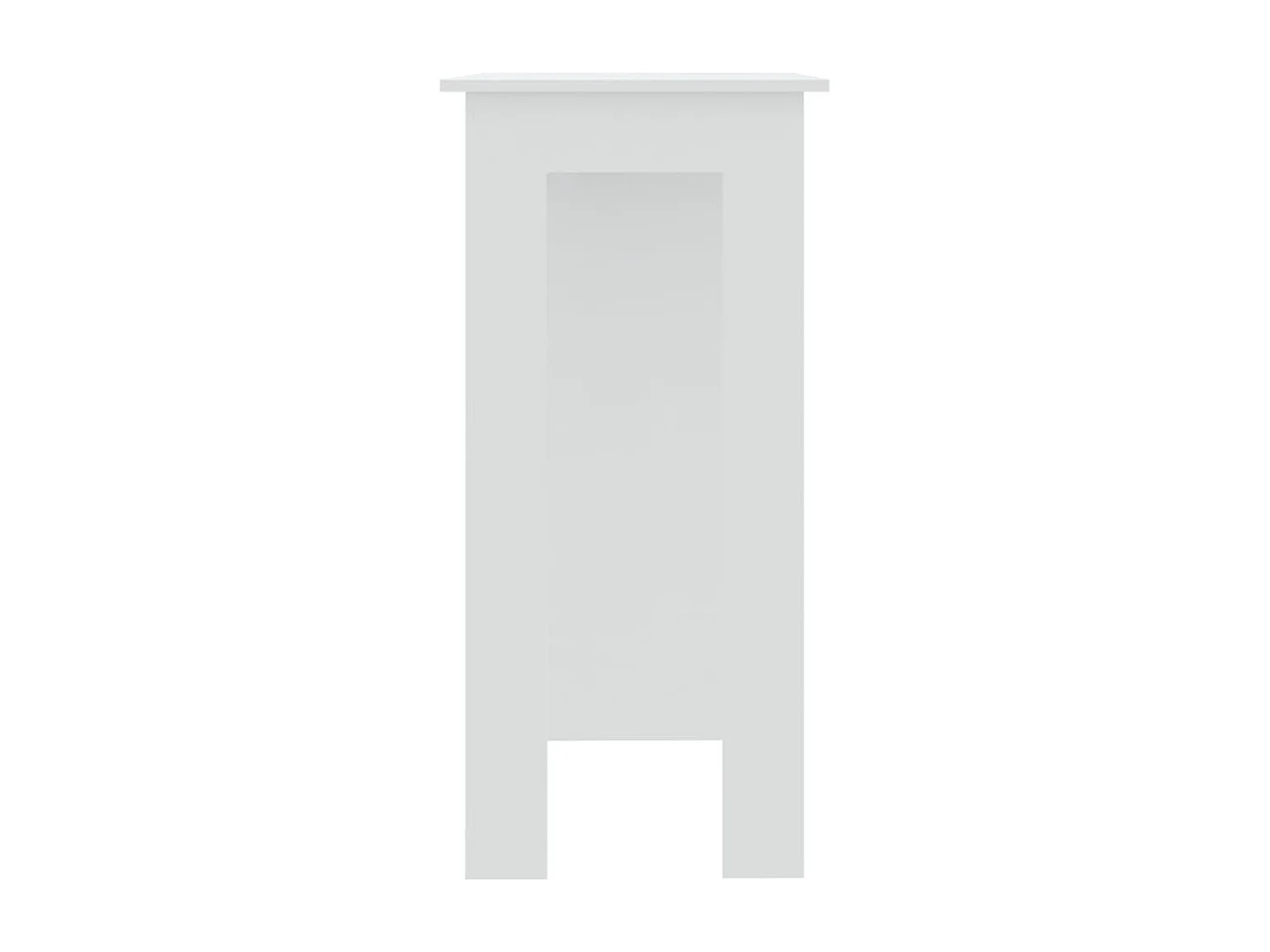 Mesa de bar y estante Blanco 102x50x103,5 cm Madera de ingeniería