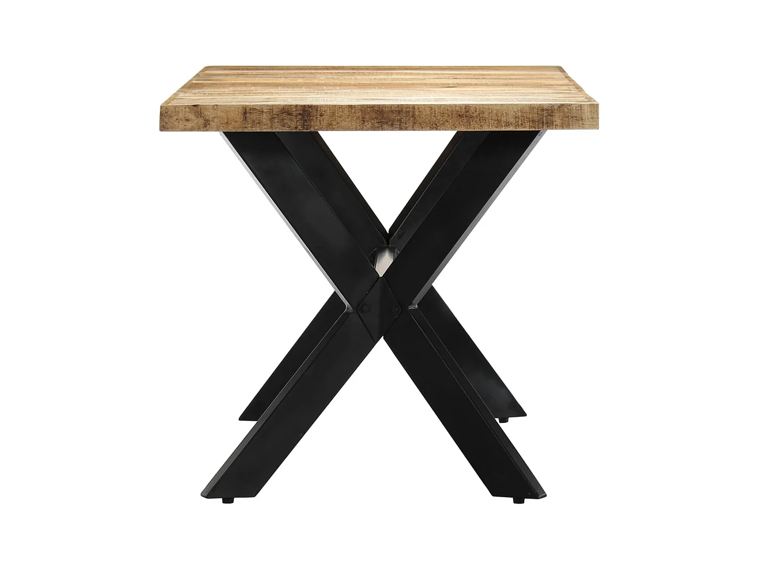 Table à manger 140x70x75 cm Bois de manguier massif brut