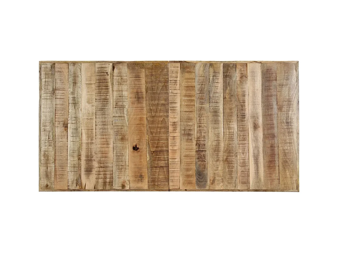 Table à manger 140x70x75 cm Bois de manguier massif brut
