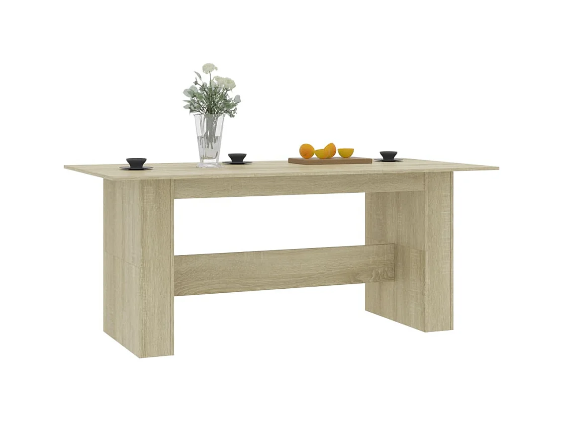 Table à manger Chêne sonoma 180x90x76 cm Bois d’ingénierie