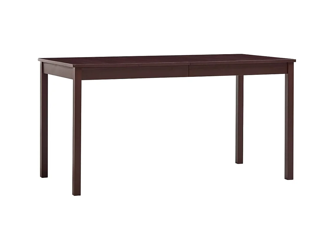 Table à manger Marron foncé 140x70x73 cm Bois de pin