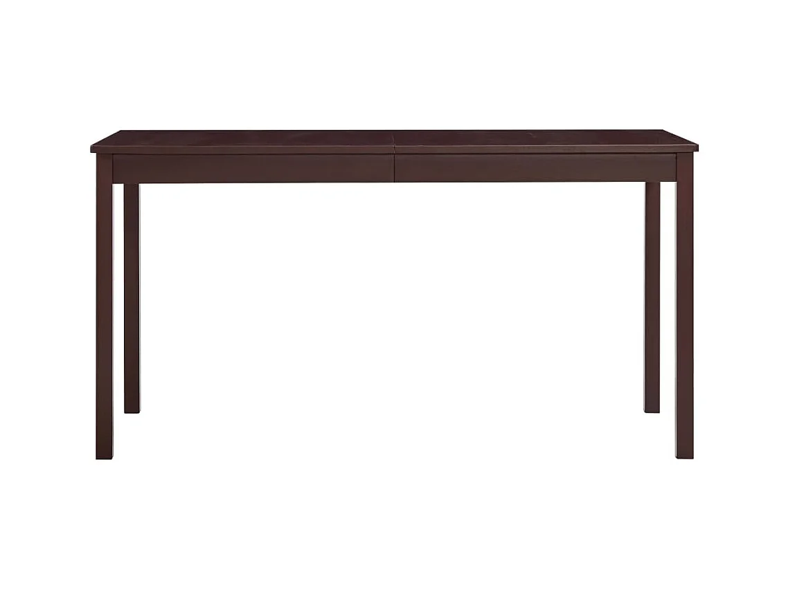 Table à manger Marron foncé 140x70x73 cm Bois de pin