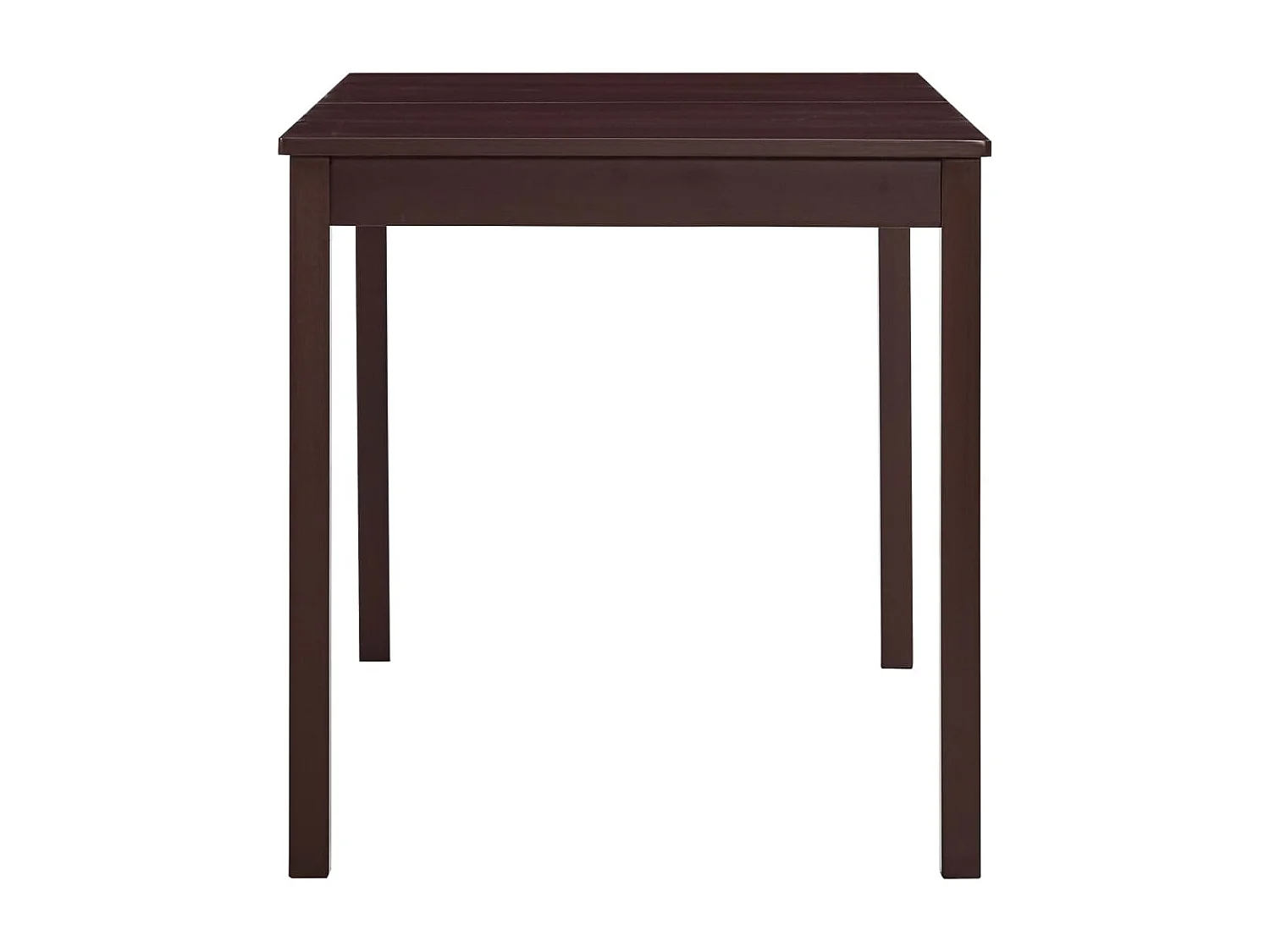 Mesa de Comedor Marrón Oscuro 140x70x73 cm Madera de Pino