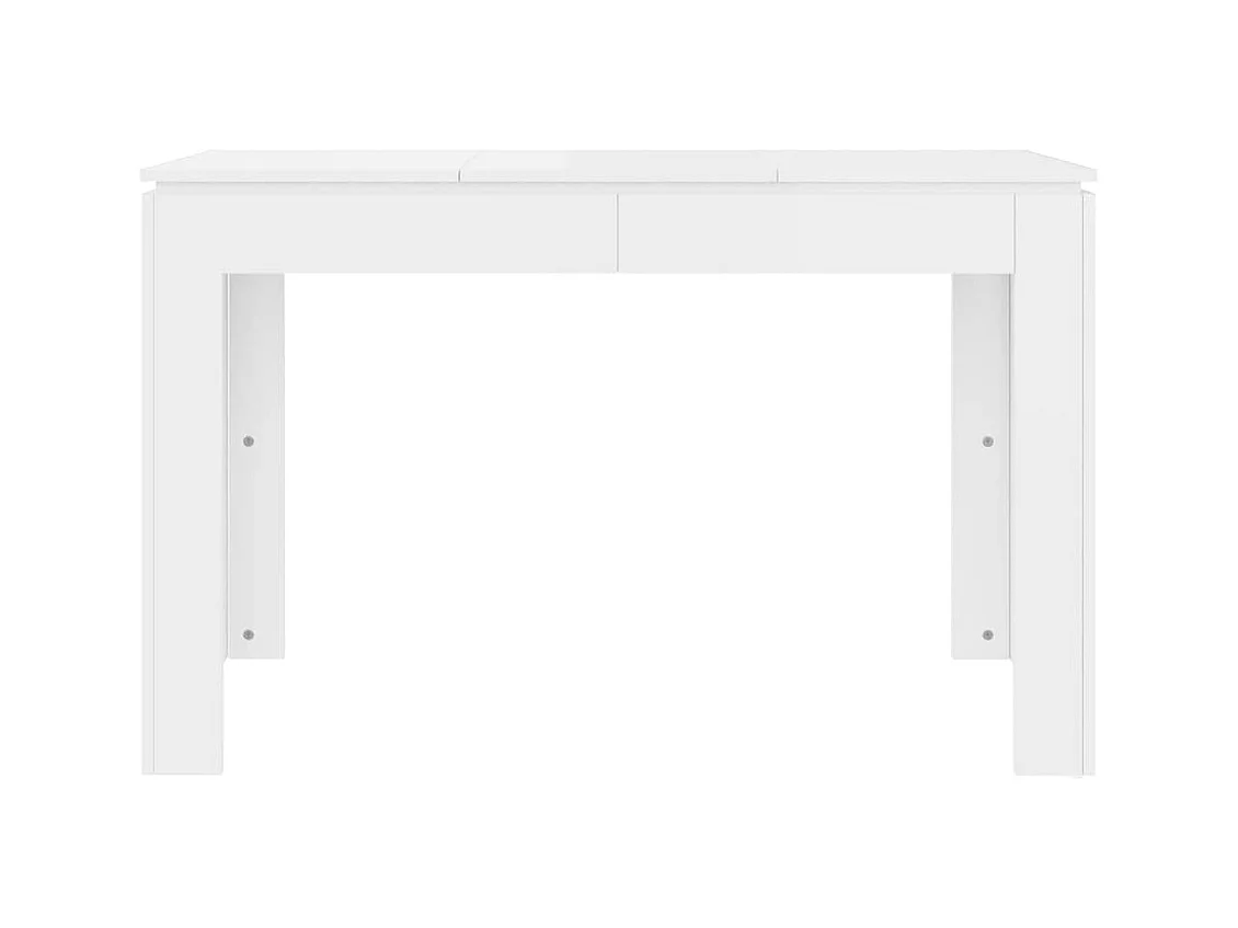 Table à manger Blanc brillant 120x60x76 cm Bois d'ingénierie