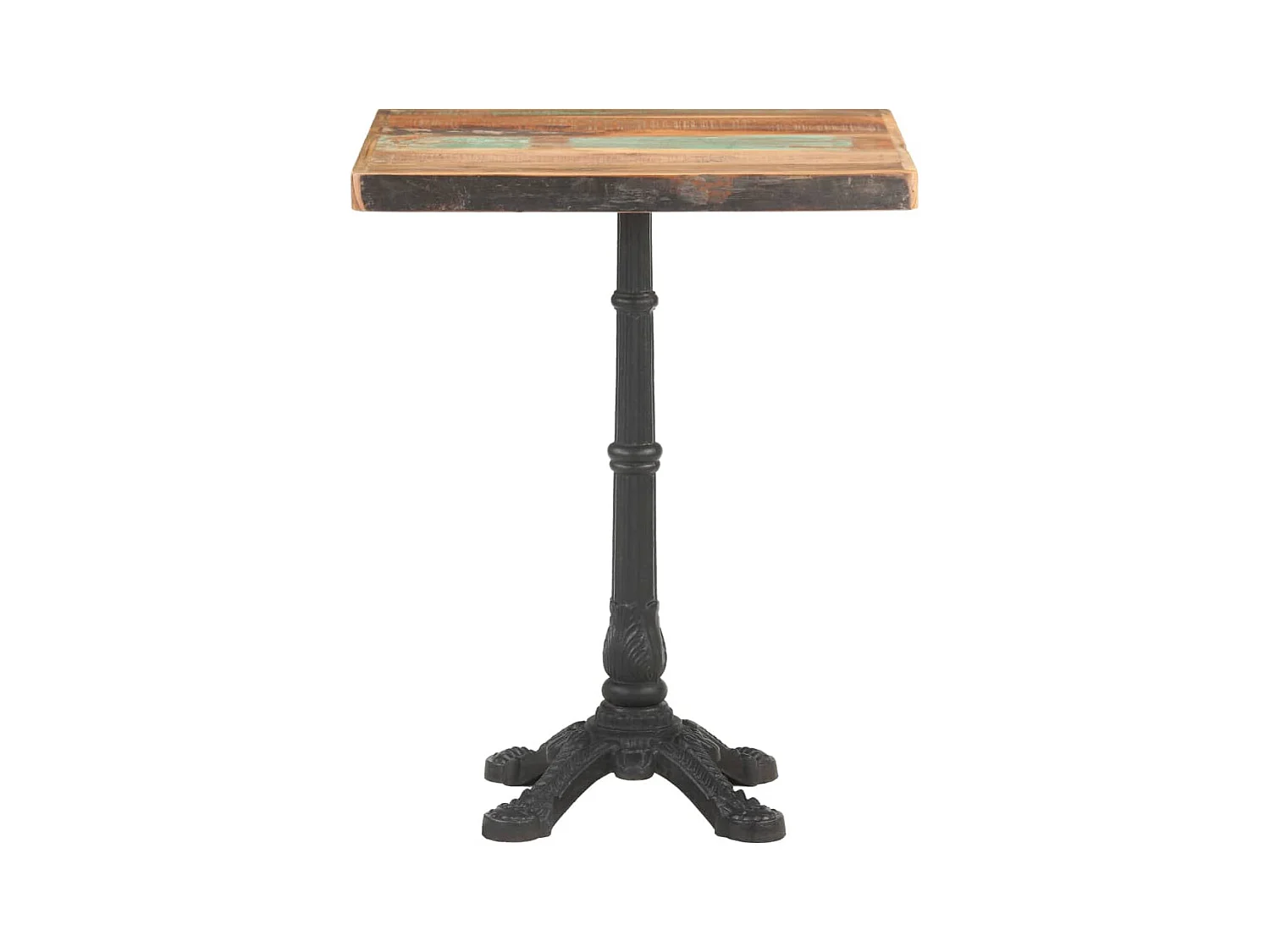 Table de bistro 60x60x76 cm Bois massif de récupération