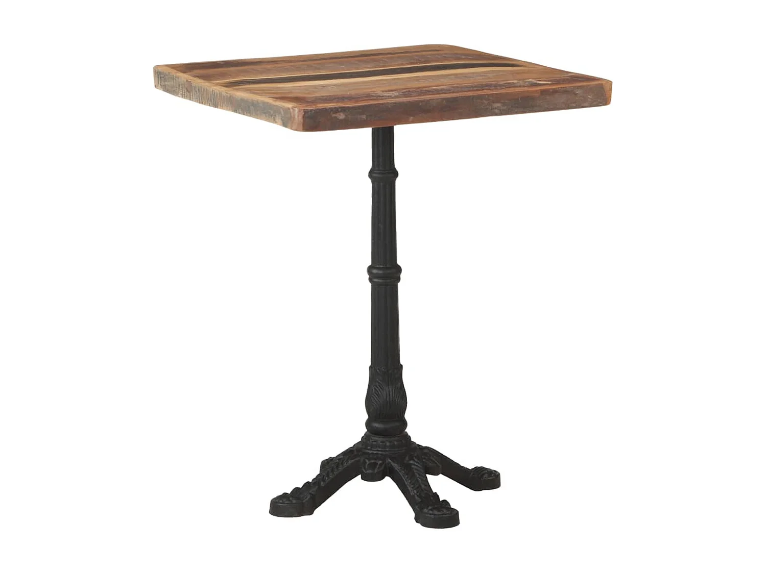 Table de bistro 60x60x76 cm Bois massif de récupération